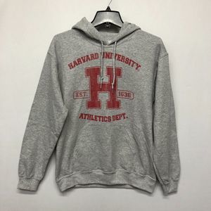 Harvard University Adult Pullover Hoodie Sweatshirt Size Small Gray B231 -1